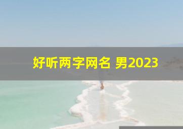 好听两字网名 男2023